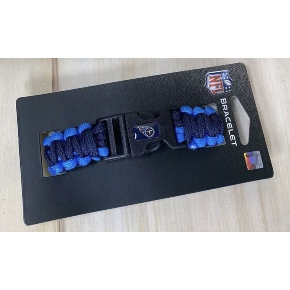 Tennessee Titans NFL‎ Football Paracord Bracelet Team Colors Logo New